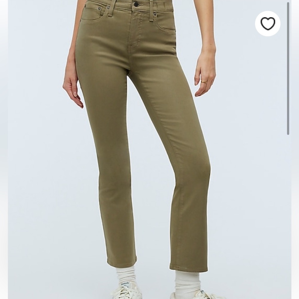 Madewell Kick Out Crop Coated Denim 26
